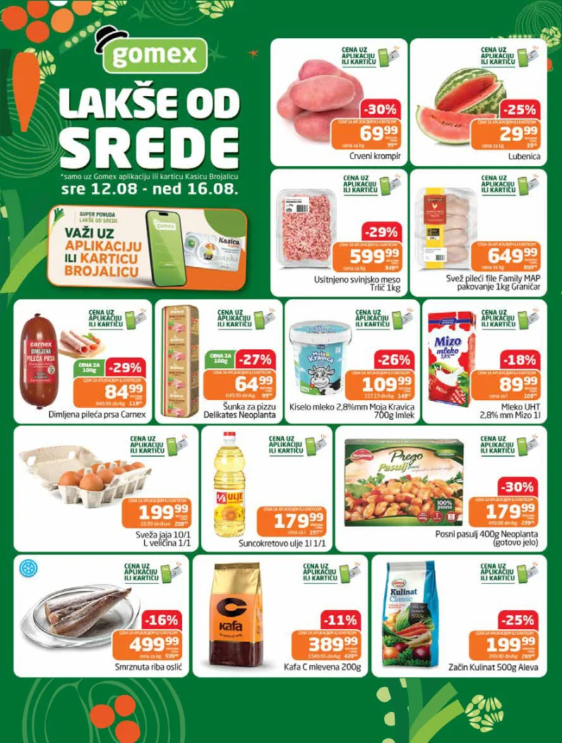 Gomex katalog LAKŠE OD SREDE 12-16.8.2026. - str. 1