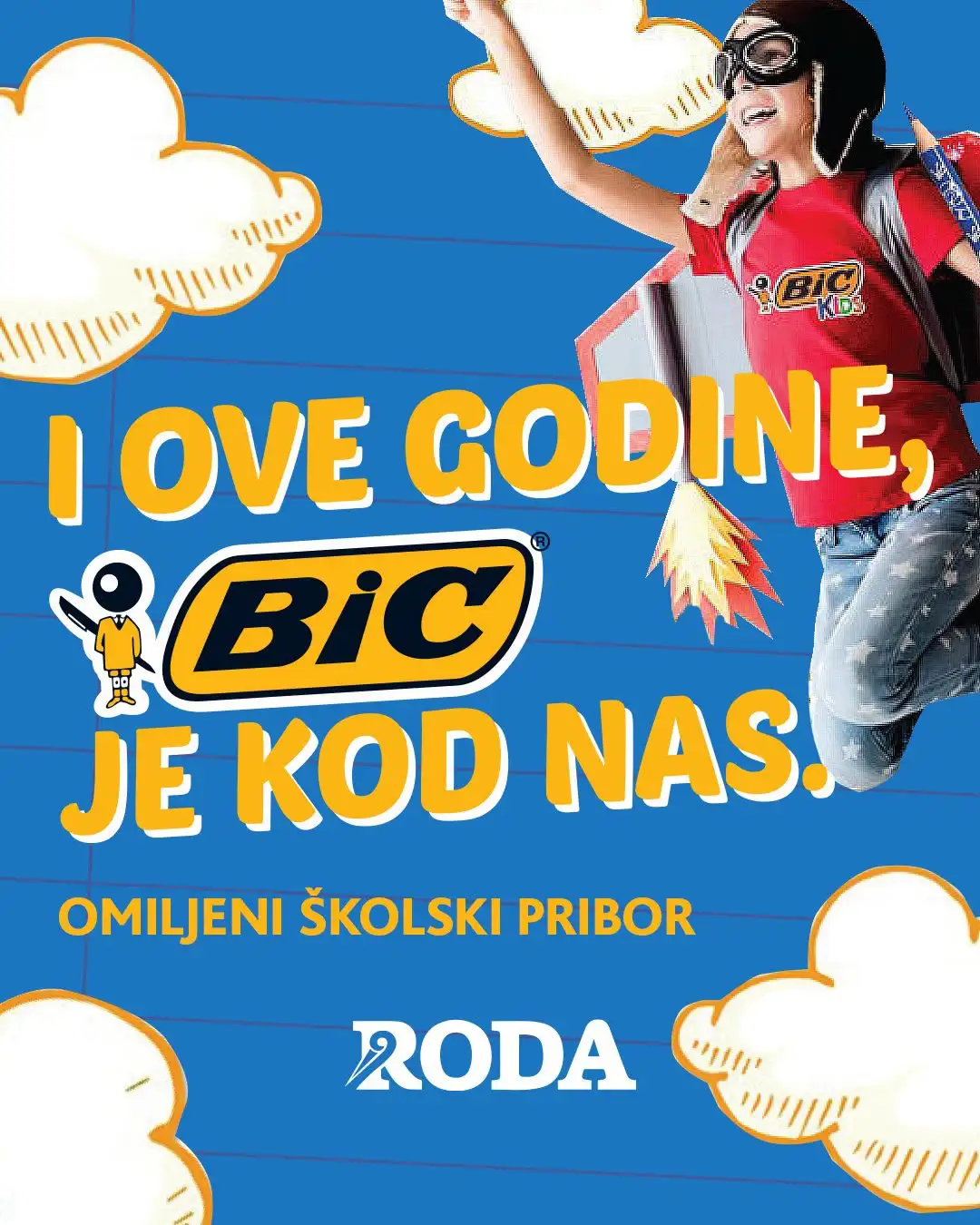 Roda akcija ŠKOLSKI PRIBOR BIC avgust 2026. - str. 1