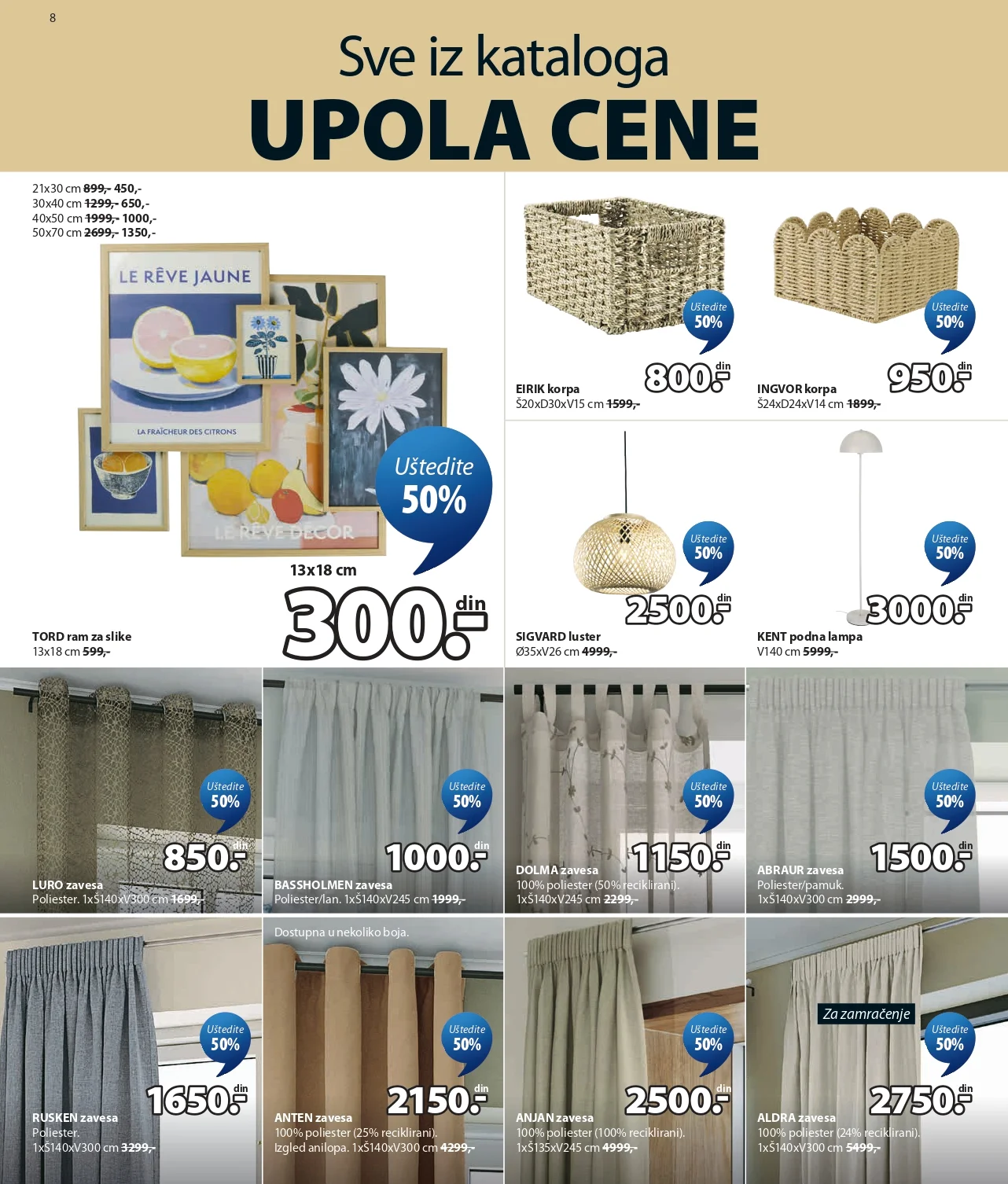 Jysk katalog SVE U POLA CENE 5.8-1.9.2026. - str. 9