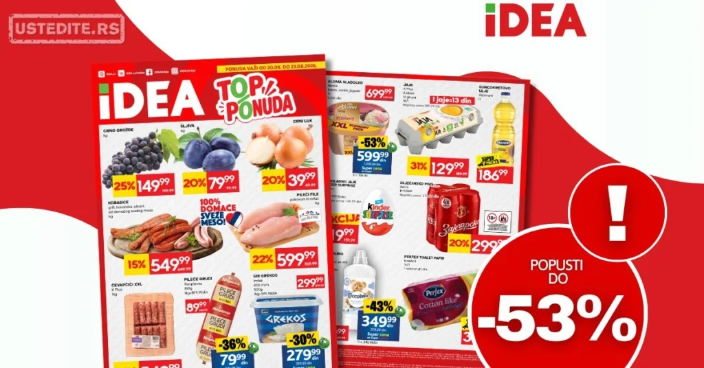 Idea TOP PONUDA 20-23.8.2026.