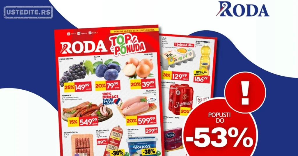 Roda TOP PONUDA 20-23.8.2026.