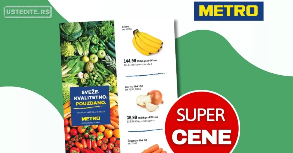 Metro SVEŽA AKCIJA 25-31.8.2026.