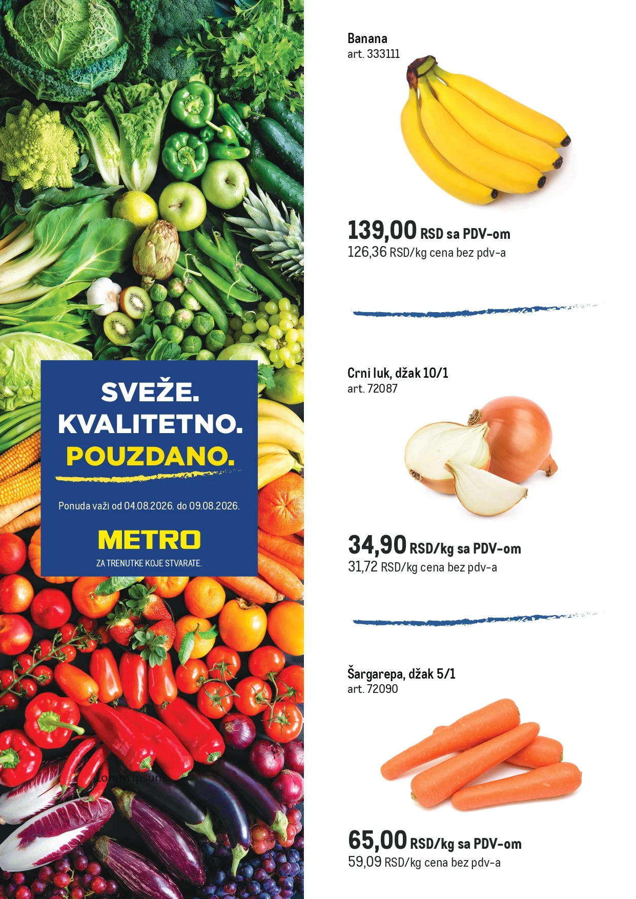 Metro SVEŽA AKCIJA 4-9.8.2026. - str. 1