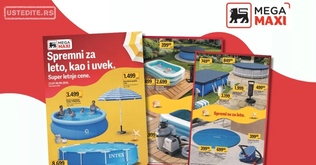 Mega Maxi katalog BAZENI 23.7-30.9.2026.