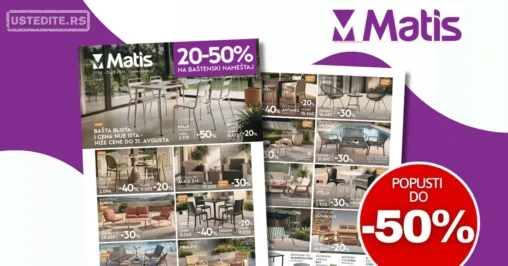 Matis katalog BAŠTENSKI NAMEŠTAJ 1-31.8.2026.