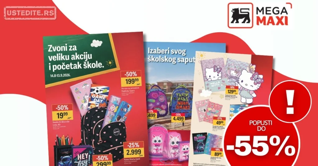 Mega Maxi katalog ŠKOLA 14.8-13.9.2026.