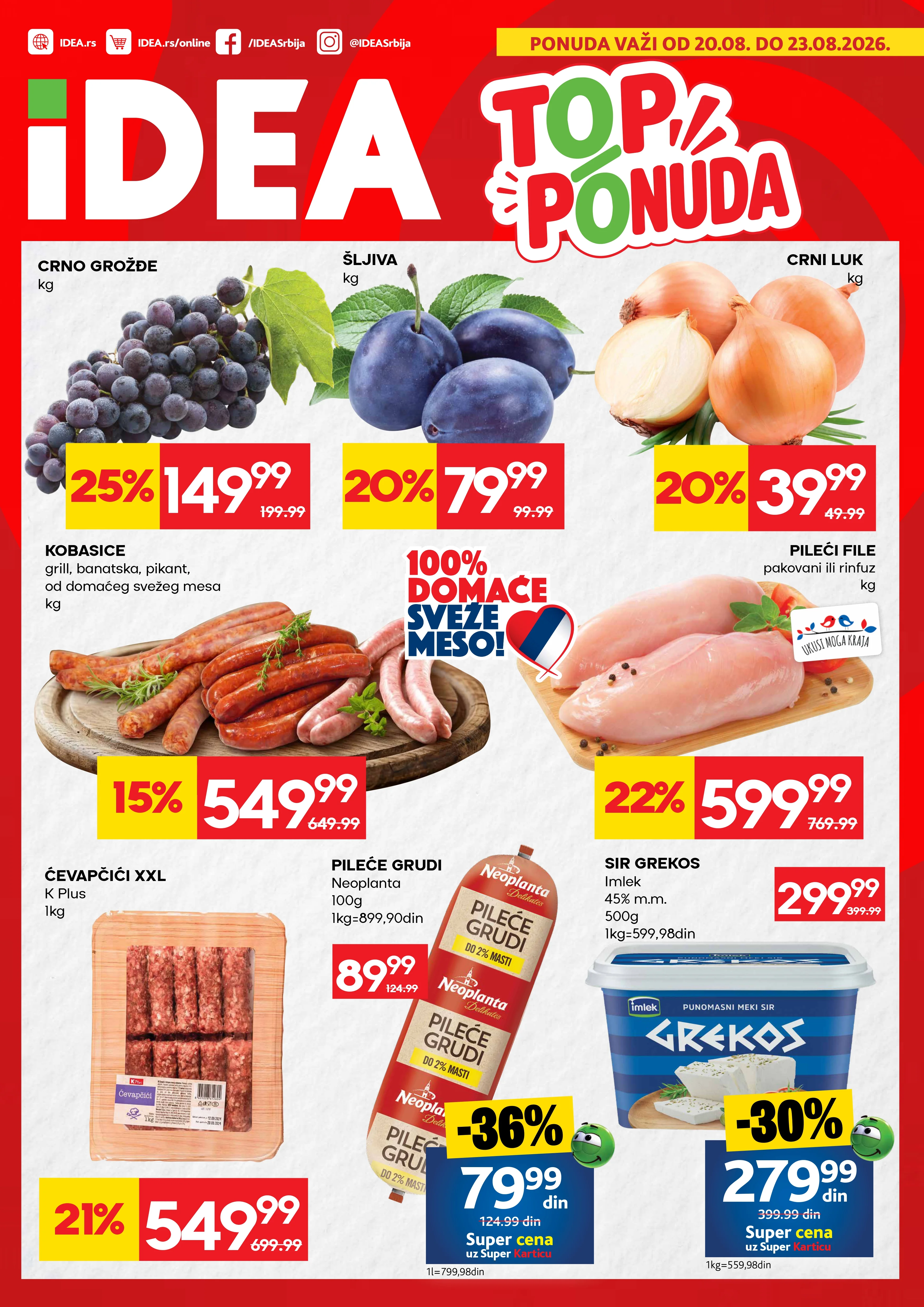 Idea TOP PONUDA 20-23.8.2026. - str. 1