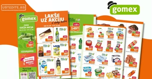 Gomex katalog AKCIJE IZ ŠEŠIRA 5-18.8.2026.