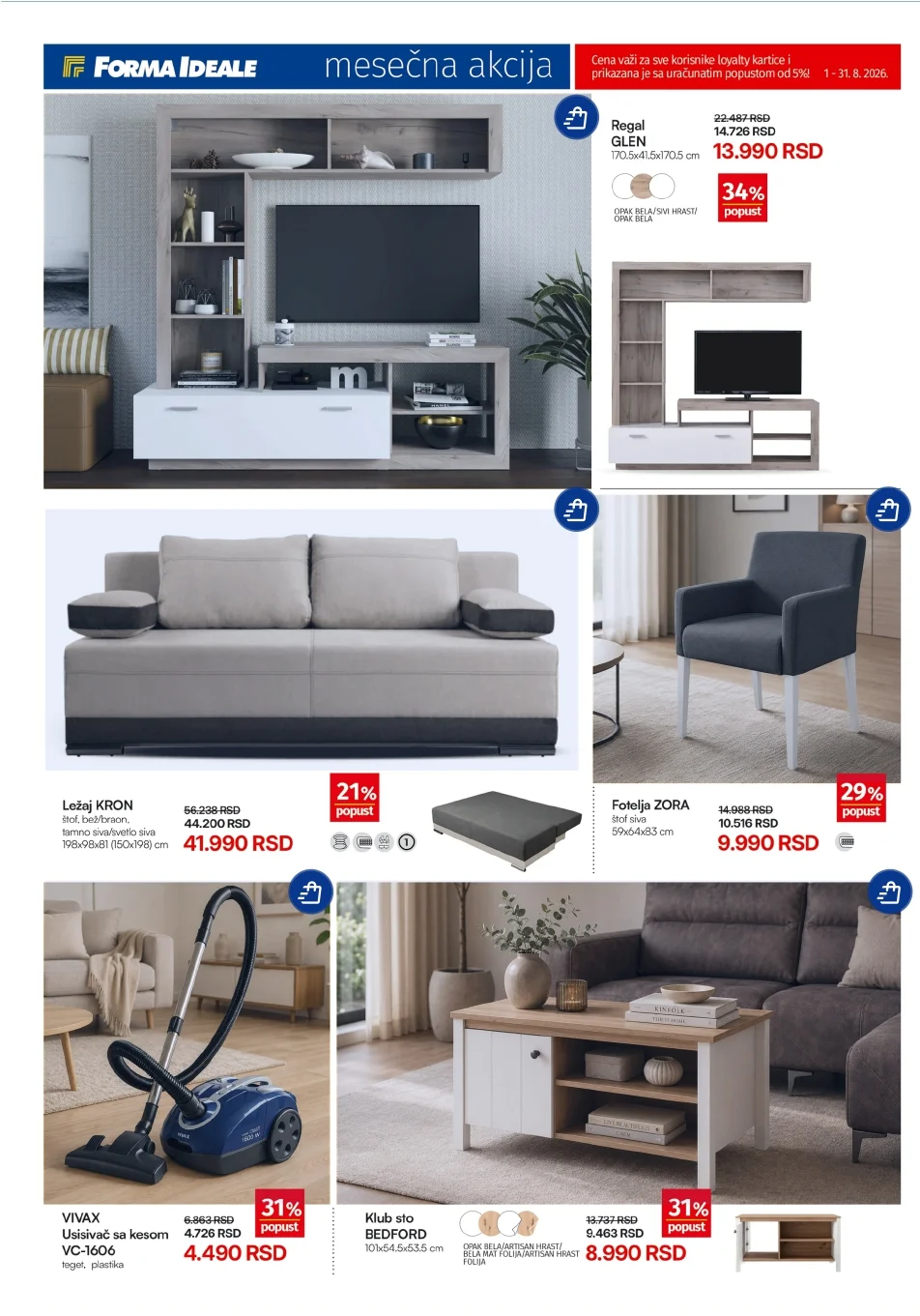 Forma ideale katalog ZA SVAKI DEO VAŠEG DOMA avgust 2026. - str. 4