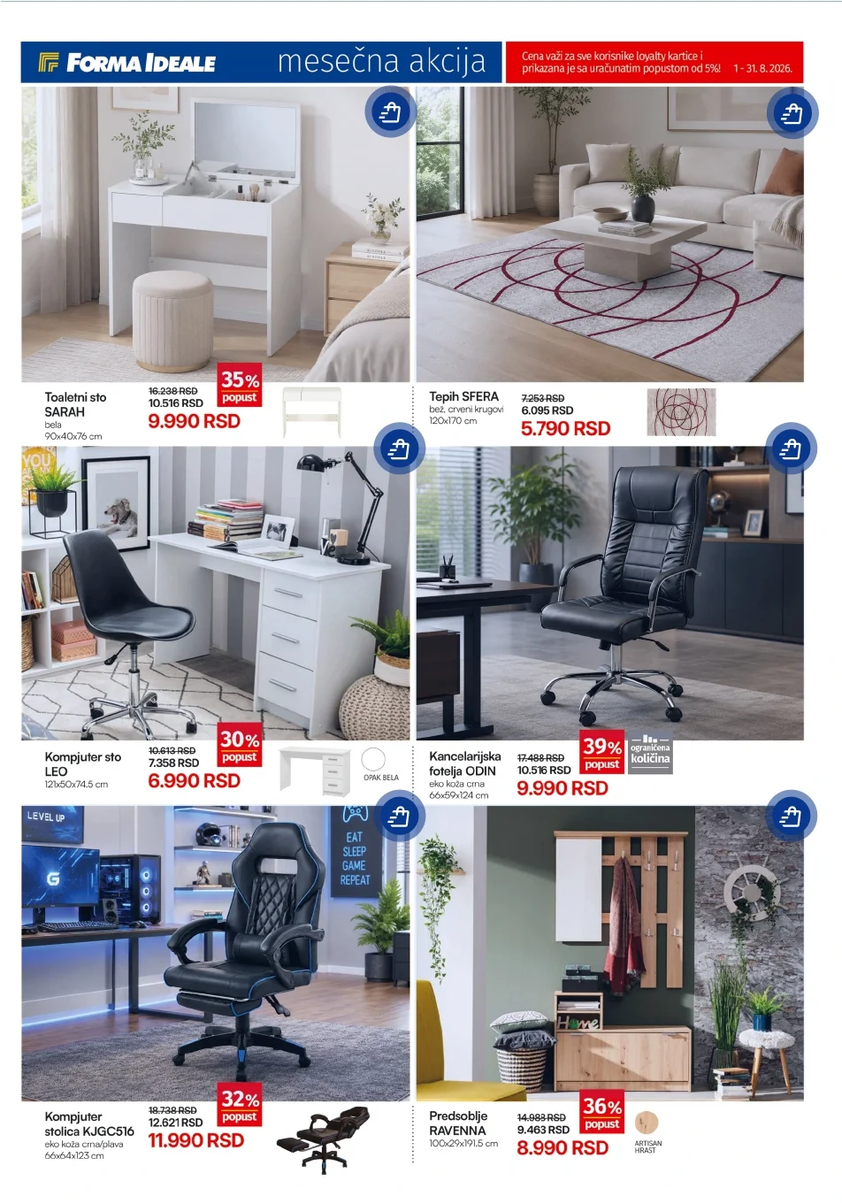 Forma ideale katalog ZA SVAKI DEO VAŠEG DOMA avgust 2026. - str. 7