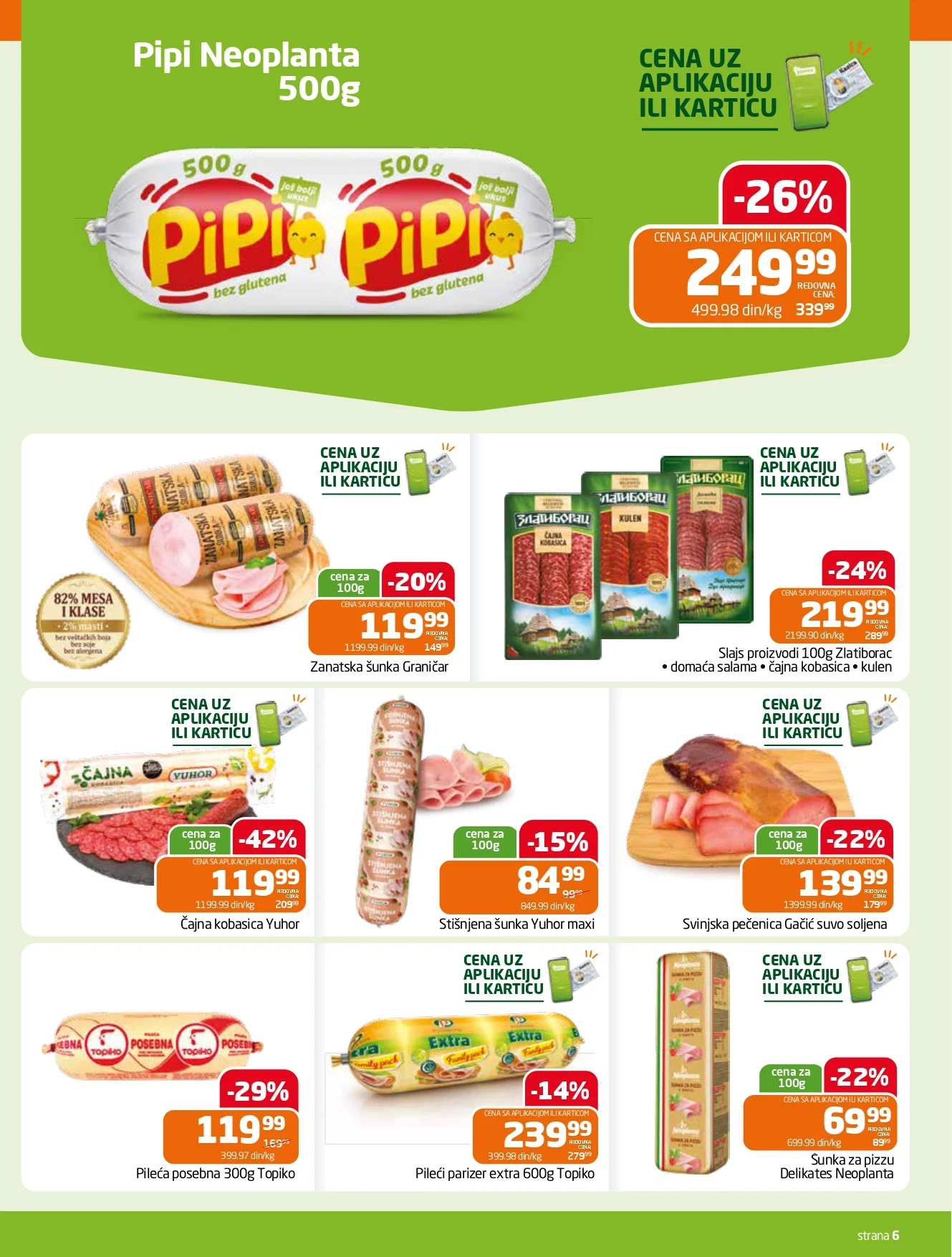 Gomex katalog AKCIJE IZ ŠEŠIRA 19.8-1.9.2026. - str. 6