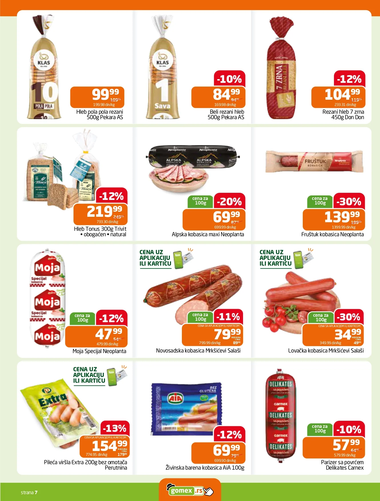 Gomex katalog AKCIJE IZ ŠEŠIRA 19.8-1.9.2026. - str. 7