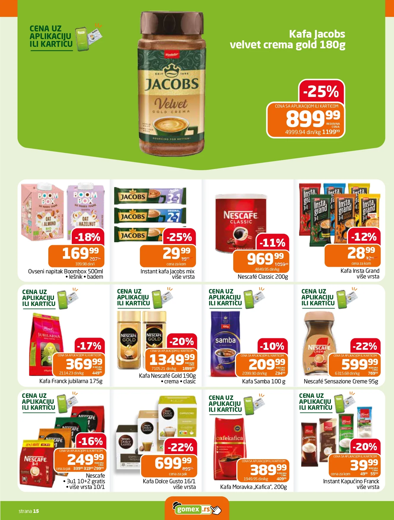 Gomex katalog AKCIJE IZ ŠEŠIRA 19.8-1.9.2026. - str. 15