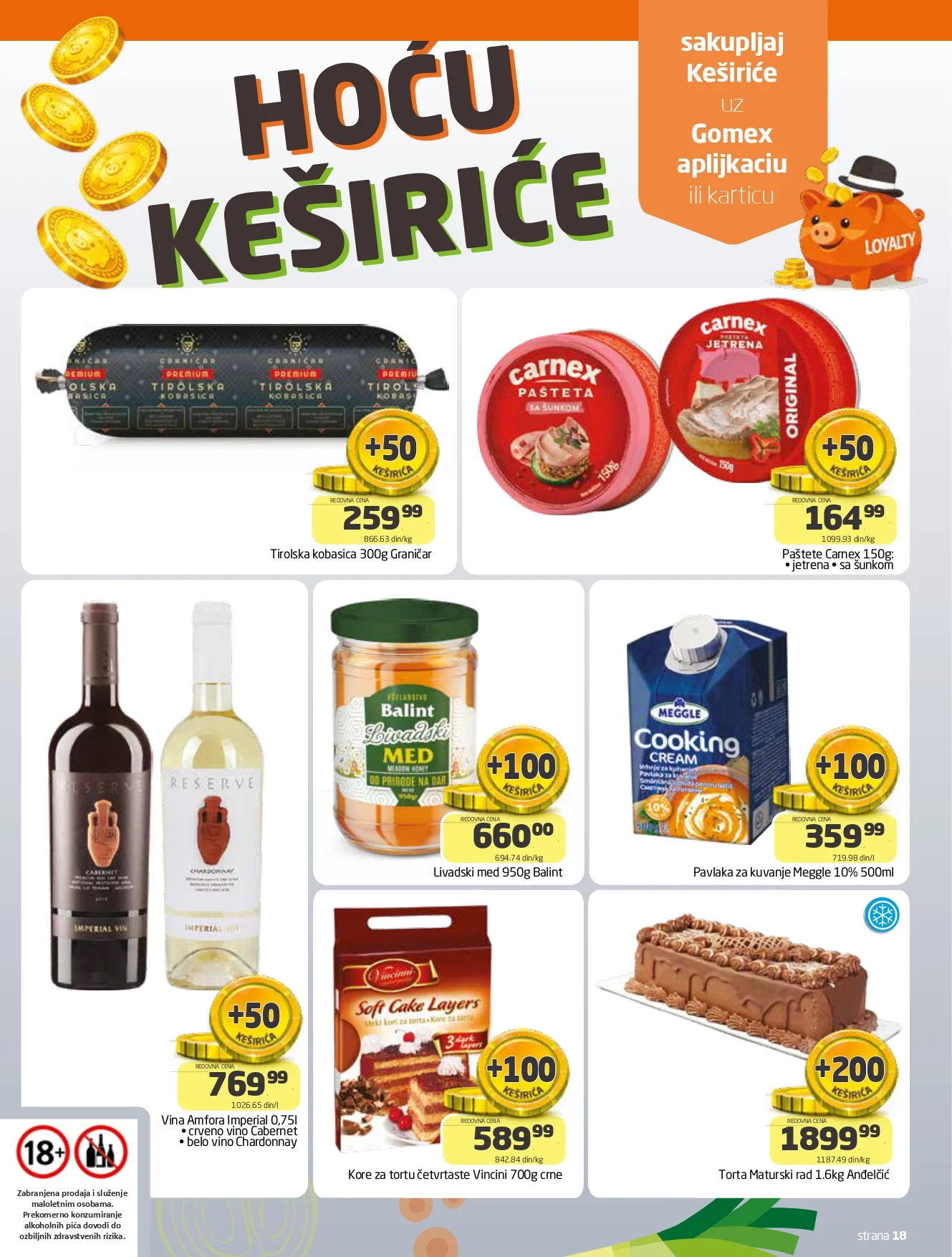 Gomex katalog AKCIJE IZ ŠEŠIRA 19.8-1.9.2026. - str. 18