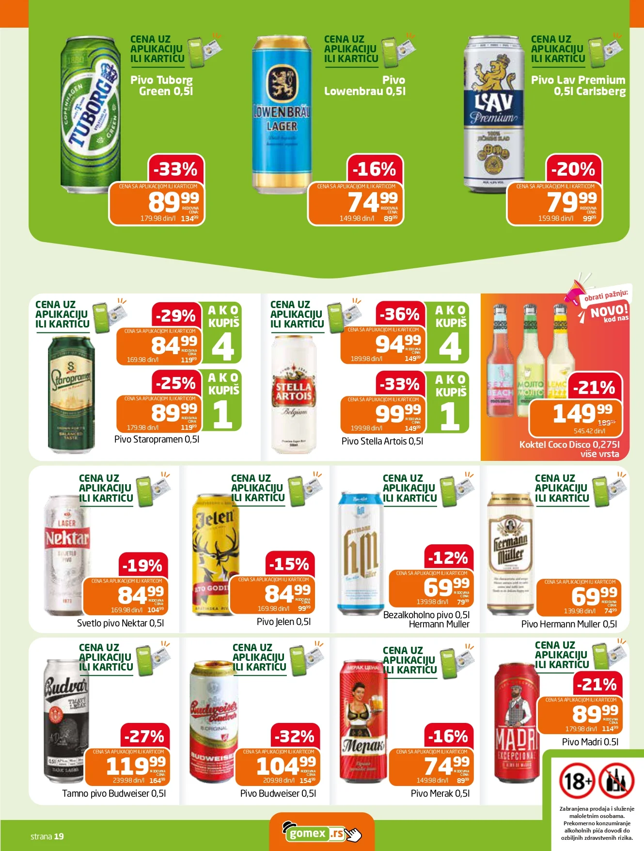 Gomex katalog AKCIJE IZ ŠEŠIRA 19.8-1.9.2026. - str. 19