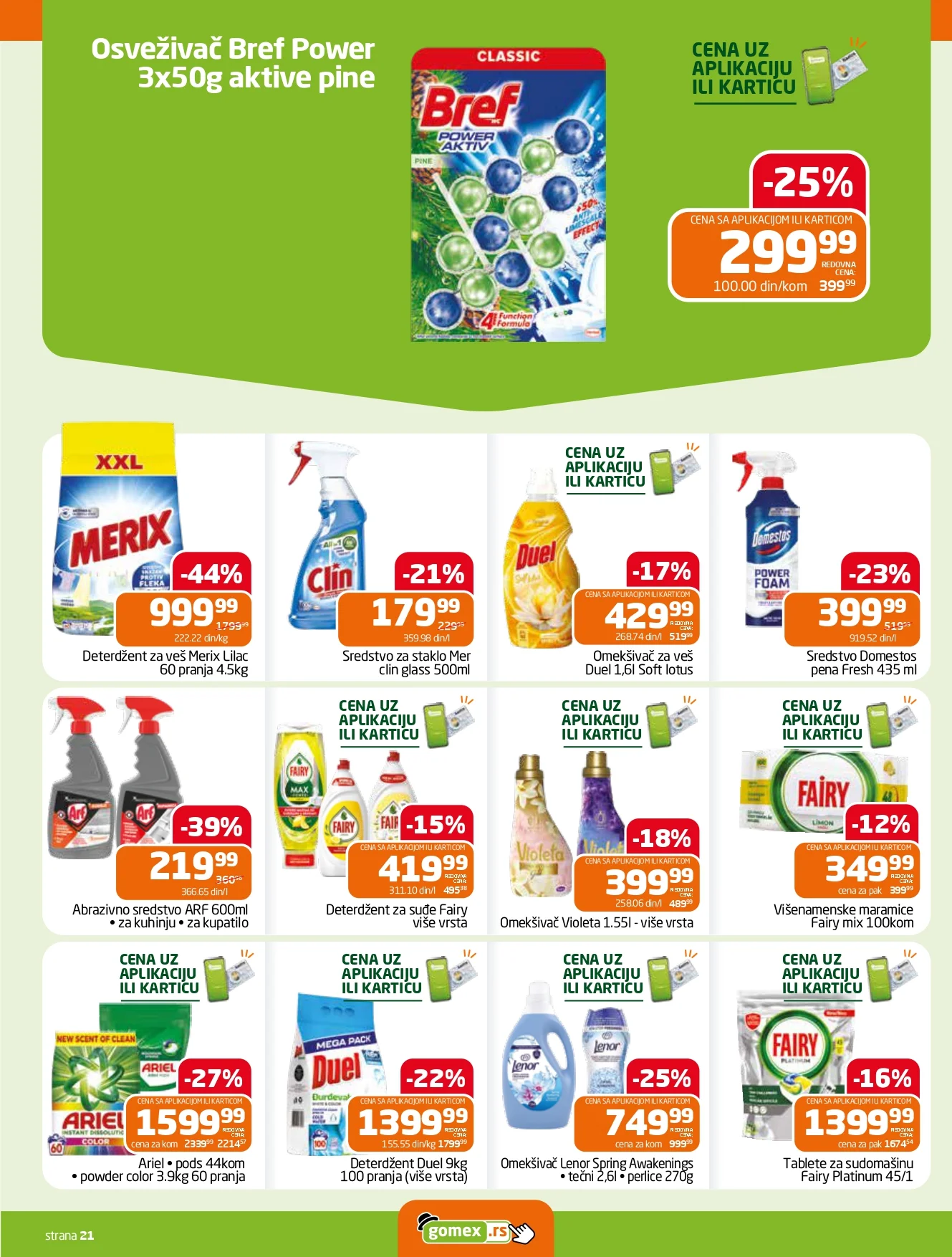Gomex katalog AKCIJE IZ ŠEŠIRA 19.8-1.9.2026. - str. 21