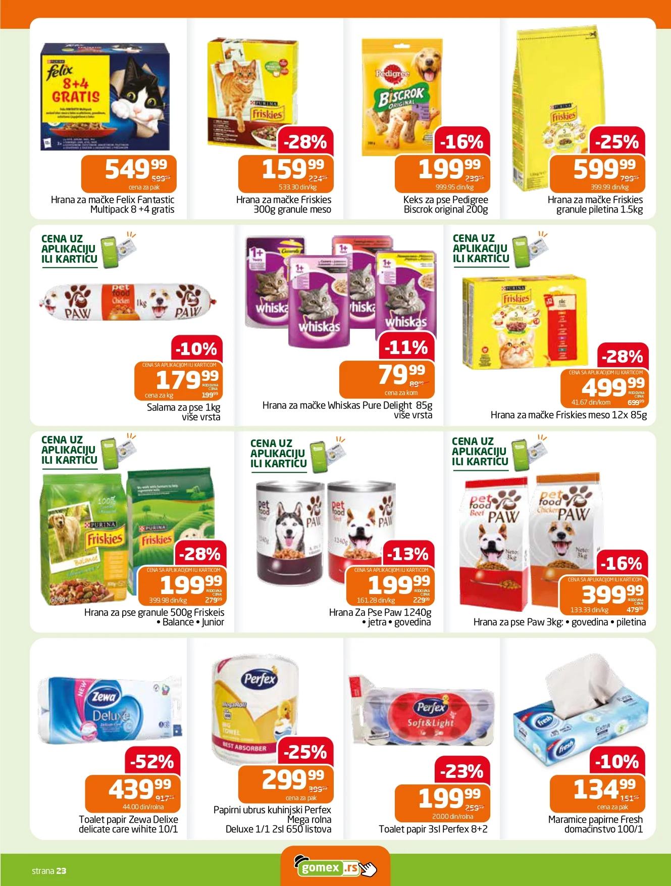 Gomex katalog AKCIJE IZ ŠEŠIRA 19.8-1.9.2026. - str. 23