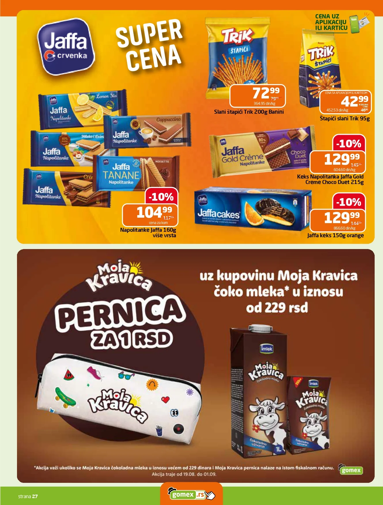Gomex katalog AKCIJE IZ ŠEŠIRA 19.8-1.9.2026. - str. 27