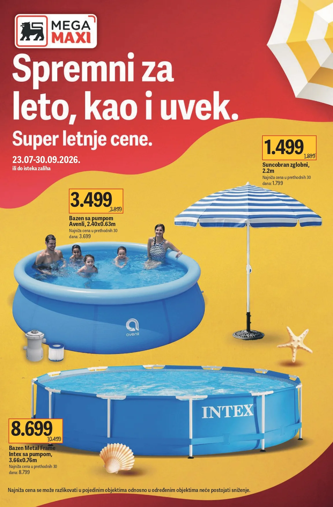 Mega Maxi katalog BAZENI 23.7-30.9.2026. - str. 1