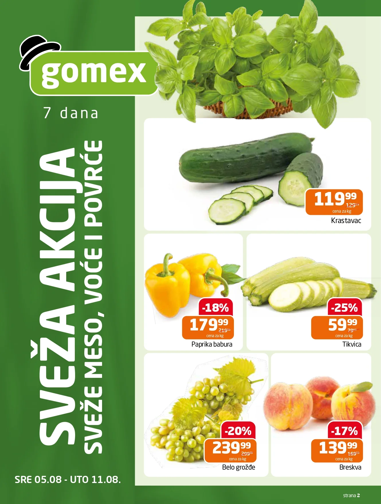 Gomex katalog AKCIJE IZ ŠEŠIRA 5-18.8.2026. - str. 2