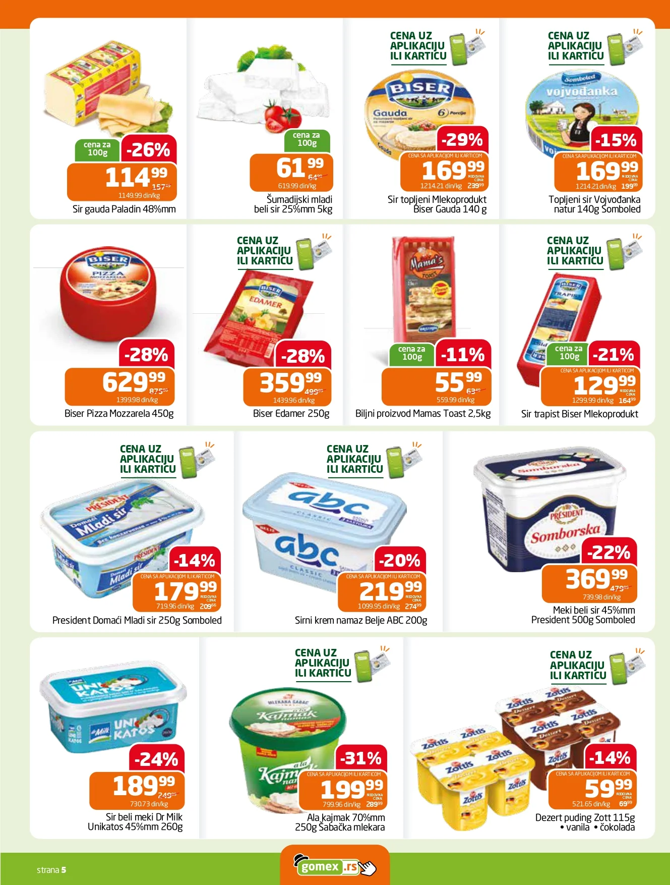 Gomex katalog AKCIJE IZ ŠEŠIRA 5-18.8.2026. - str. 5