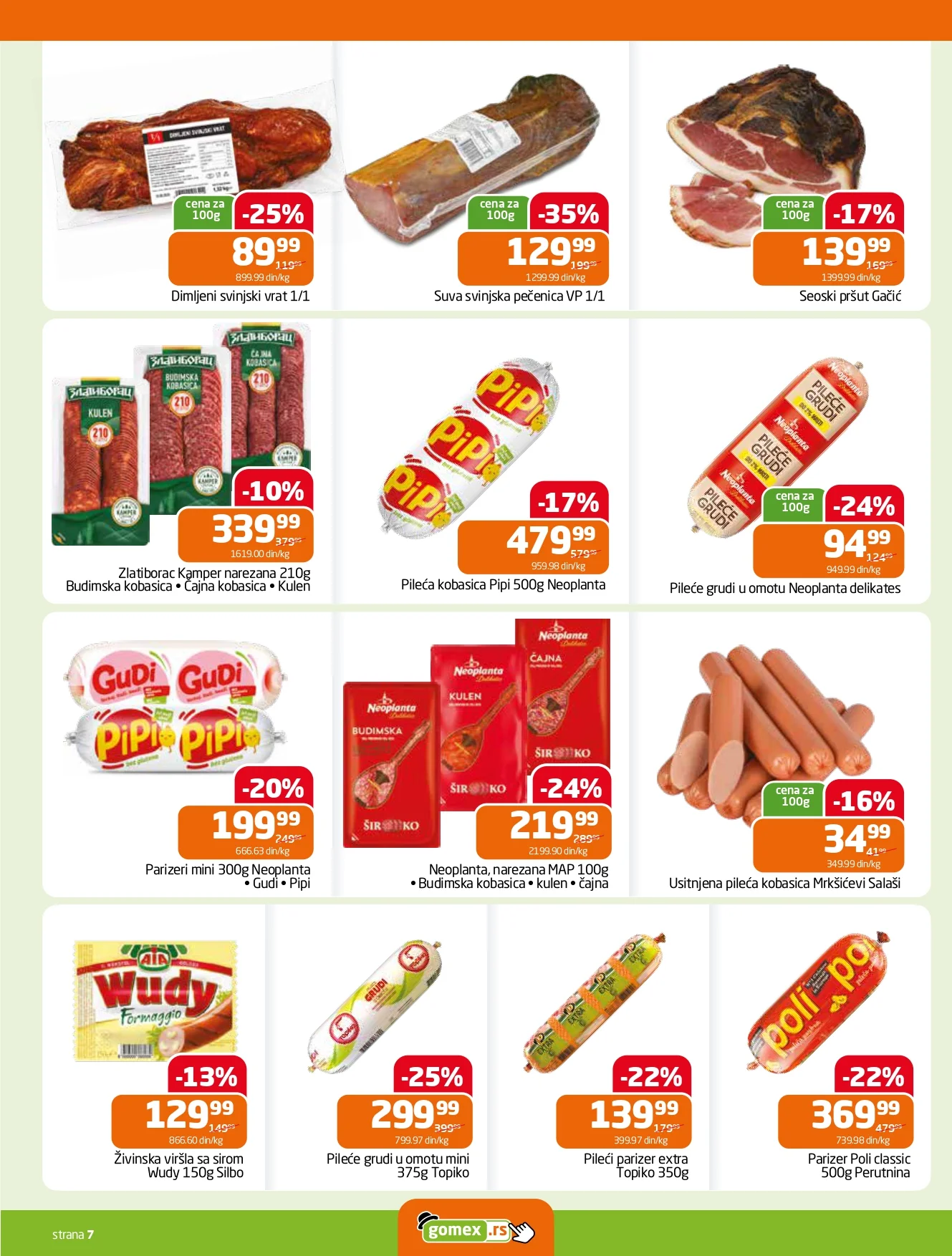 Gomex katalog AKCIJE IZ ŠEŠIRA 5-18.8.2026. - str. 7