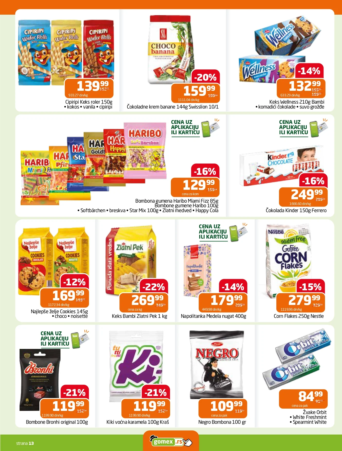 Gomex katalog AKCIJE IZ ŠEŠIRA 5-18.8.2026. - str. 13