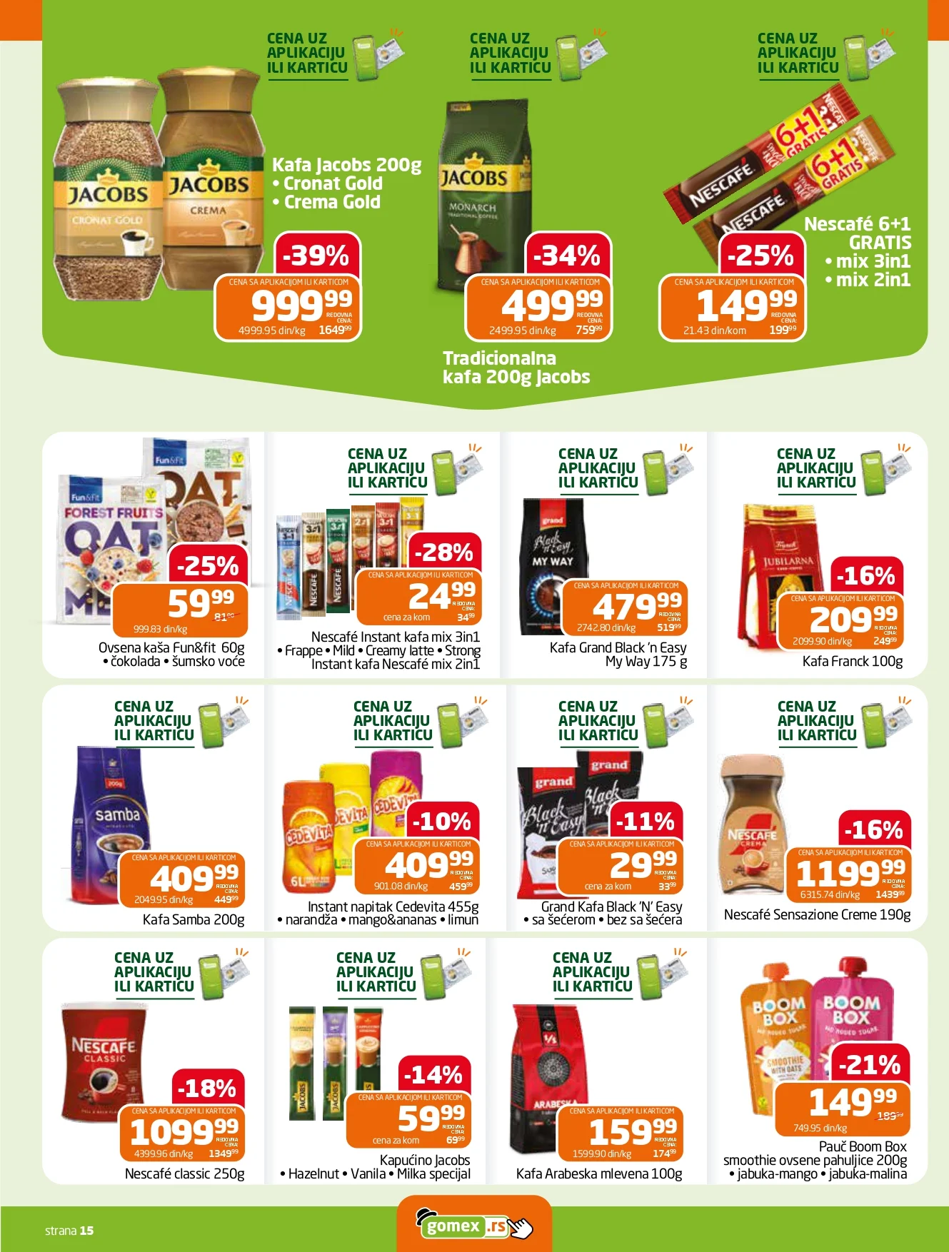 Gomex katalog AKCIJE IZ ŠEŠIRA 5-18.8.2026. - str. 15