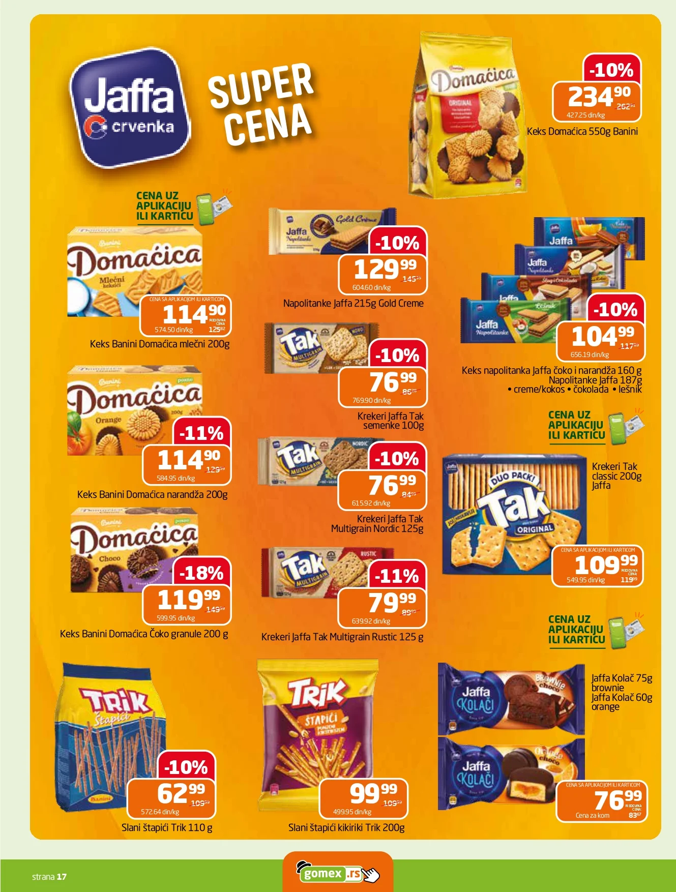 Gomex katalog AKCIJE IZ ŠEŠIRA 5-18.8.2026. - str. 17