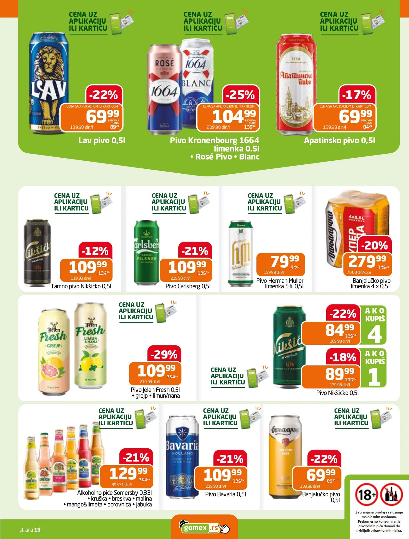 Gomex katalog AKCIJE IZ ŠEŠIRA 5-18.8.2026. - str. 19