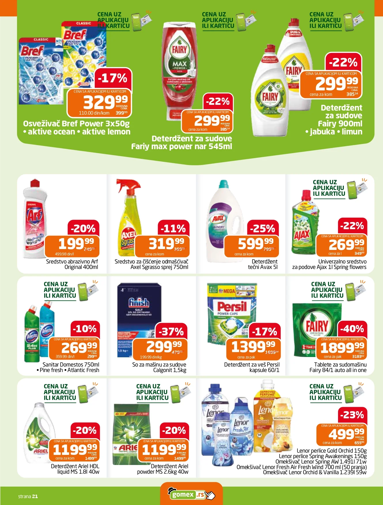 Gomex katalog AKCIJE IZ ŠEŠIRA 5-18.8.2026. - str. 21