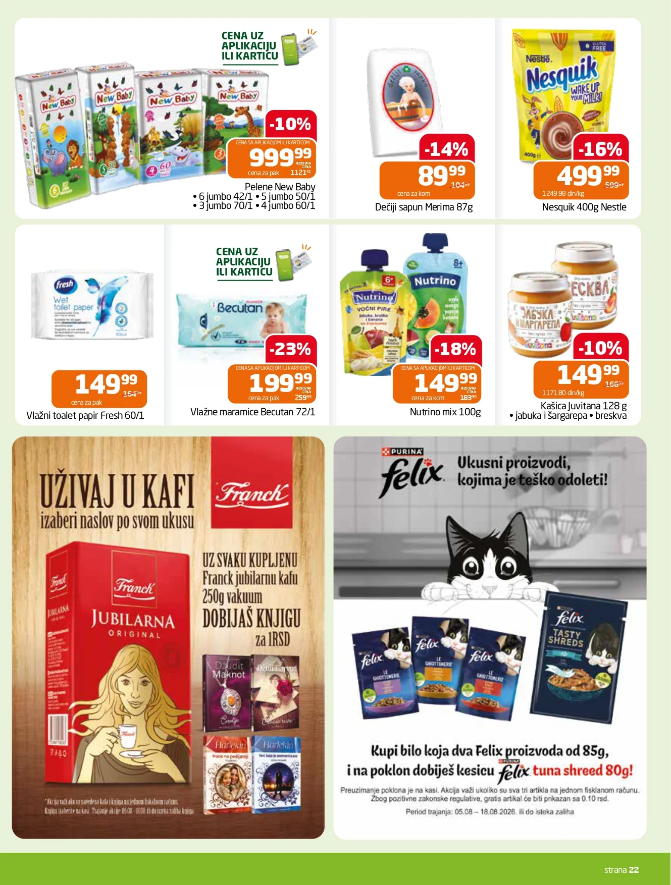 Gomex katalog AKCIJE IZ ŠEŠIRA 5-18.8.2026. - str. 22