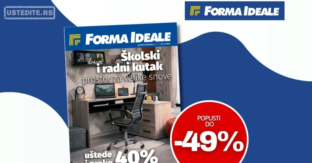 Forma Ideale katalog DEČIJE I RADNE SOBE 1-30.9.2026.