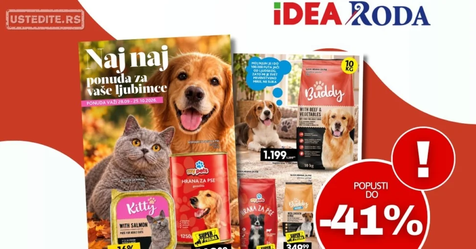 Roda & Idea katalog KUĆNI LJUBIMCI 28.9-25.10.2026.