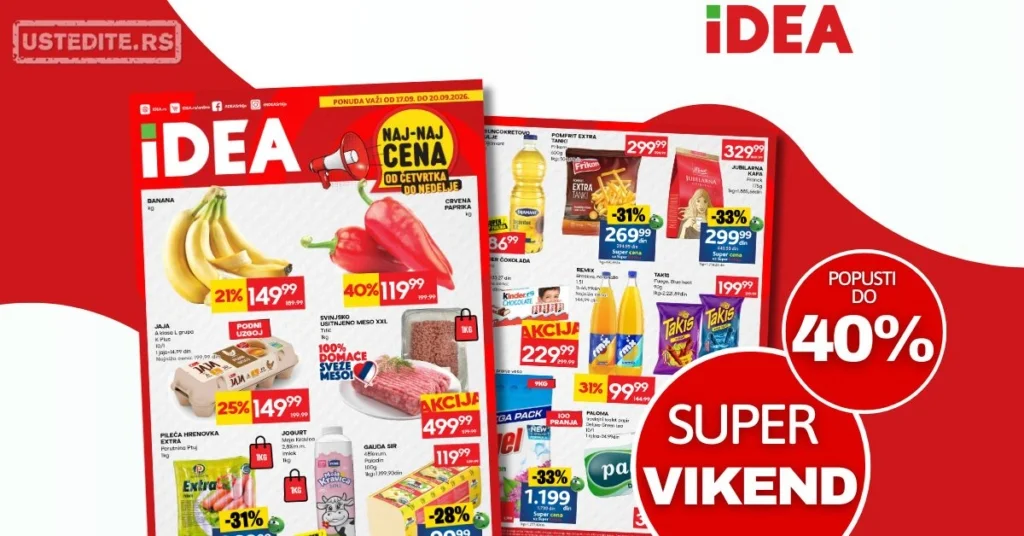 Idea vikend akcija 17-20.9.2026.
