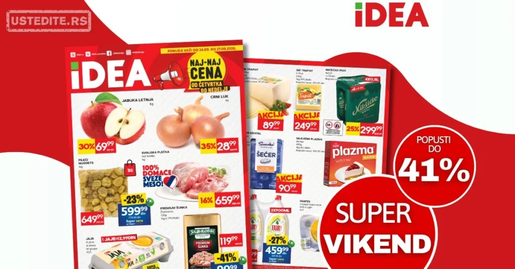 Idea vikend akcija 24-27.9.2026.