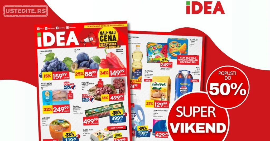 Idea vikend akcija 3-6.9.2026.