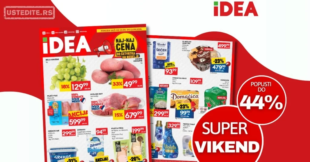 Idea vikend akcija 10-13.9.2026.