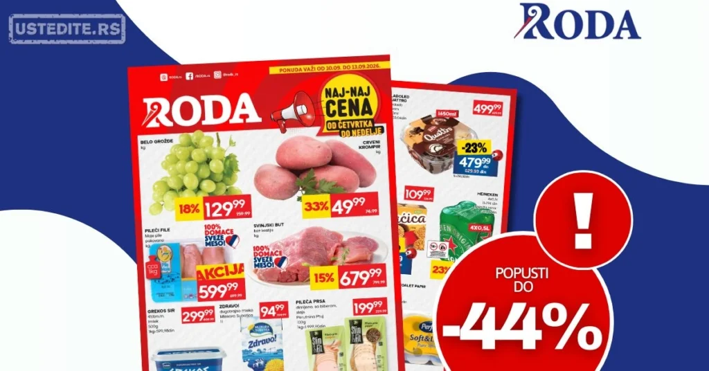 Roda vikend akcija 10-13.9.2026.