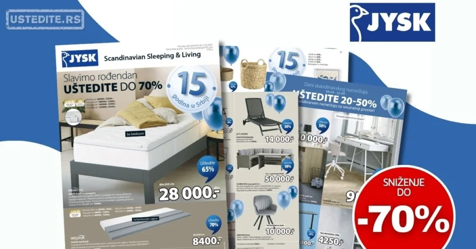Jysk katalog 9.9-13.10.2026.
