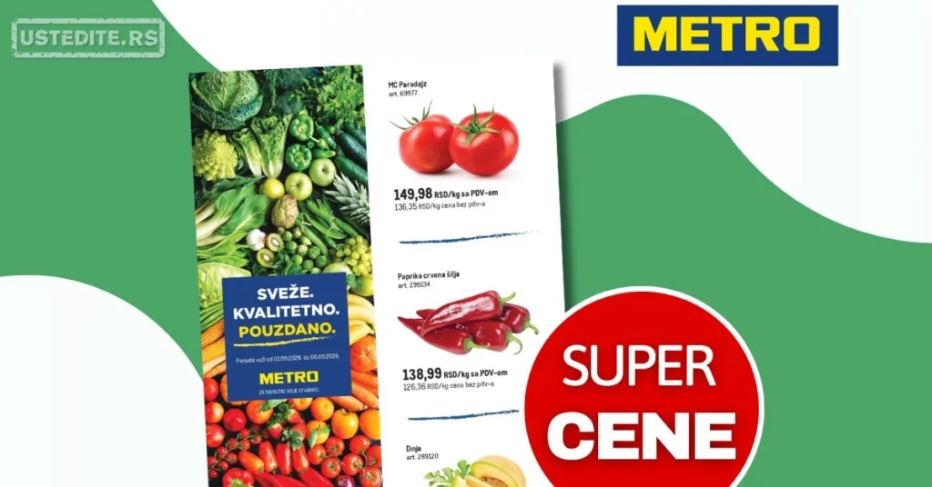Metro SVEŽA AKCIJA 8-13.9.2026.