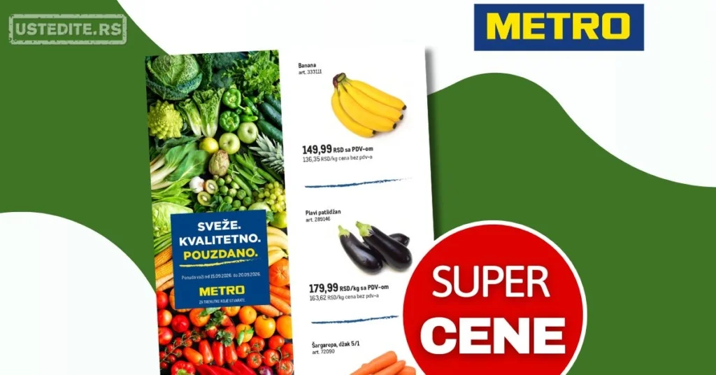 Metro SVEŽA AKCIJA 15-20.9.2026.
