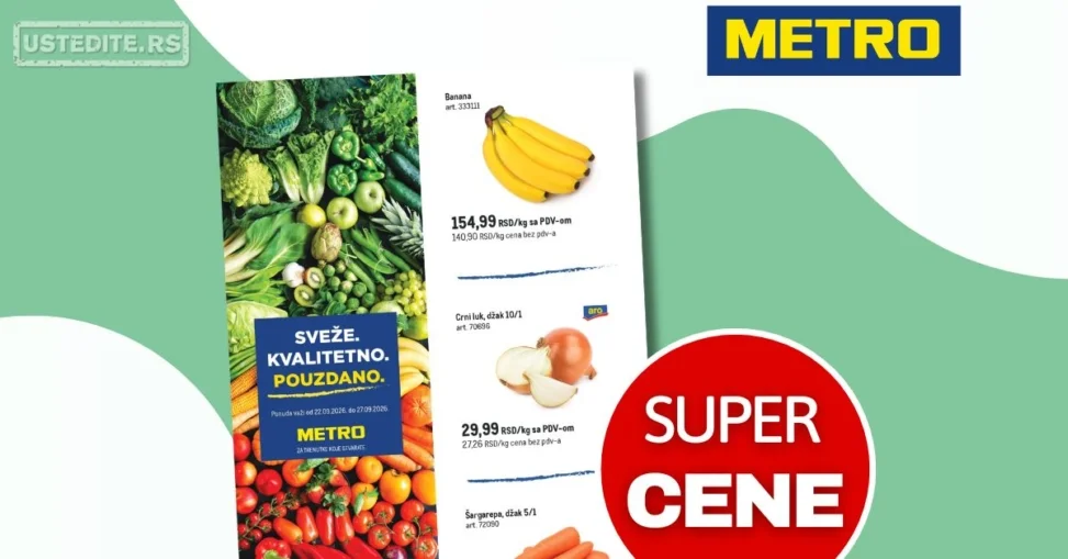 Metro SVEŽA AKCIJA 22-27.9.2026.