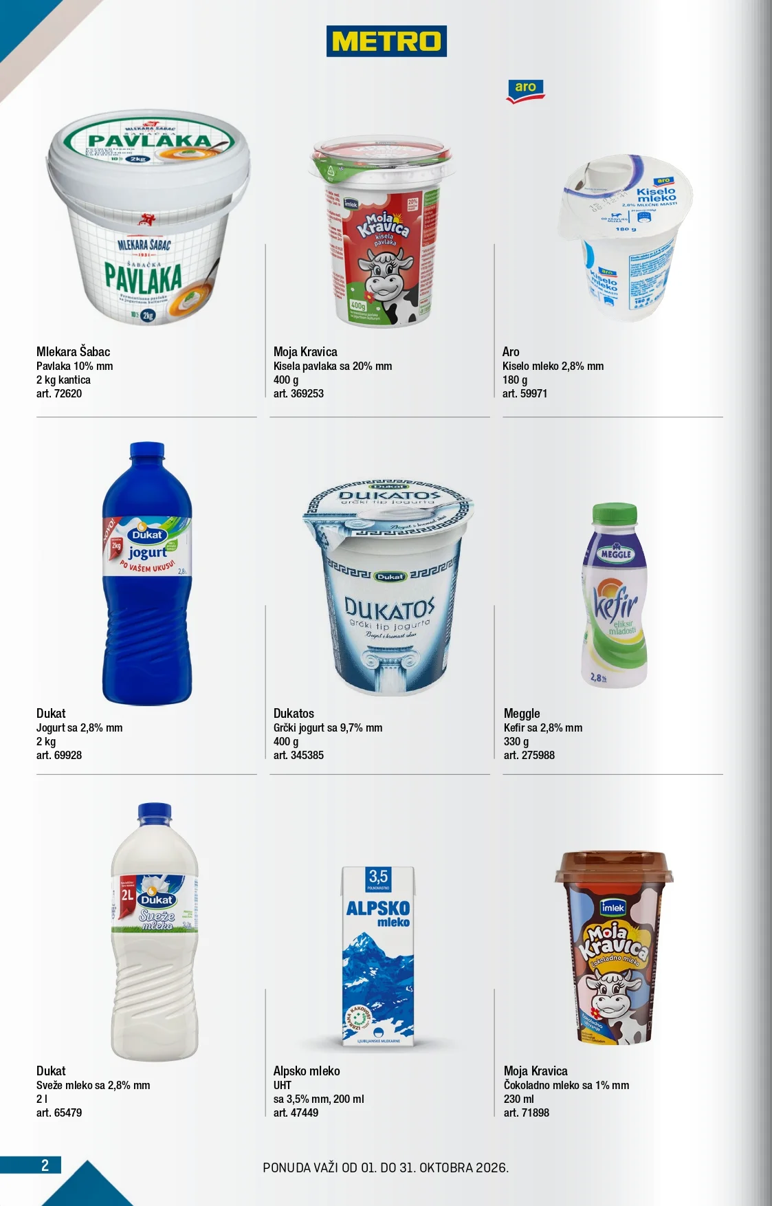 Metro katalog 1-31.10.2026. - str. 2