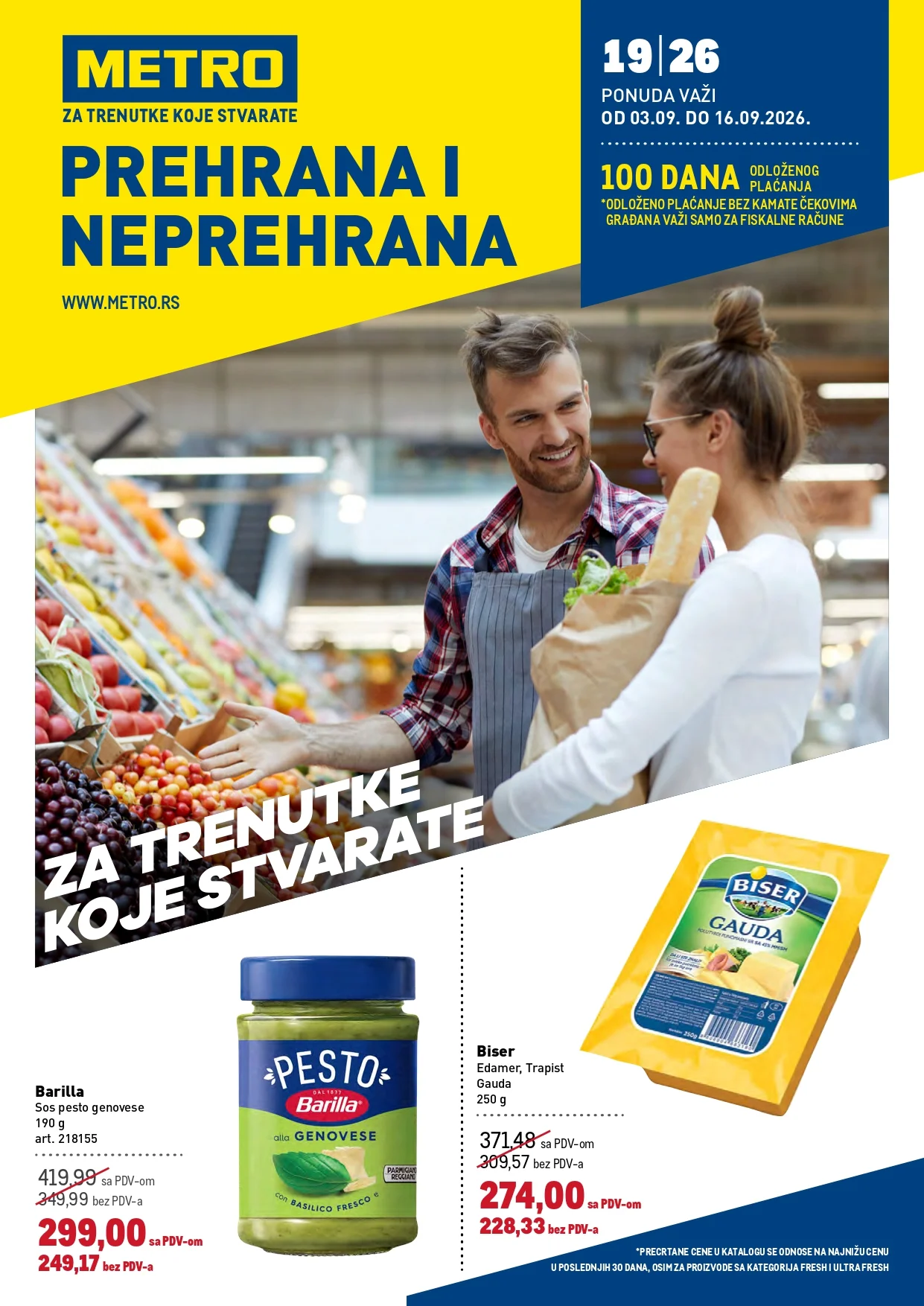 Metro katalog PREHRANA/NEPREHRANA 3-16.9.2026. - str. 1