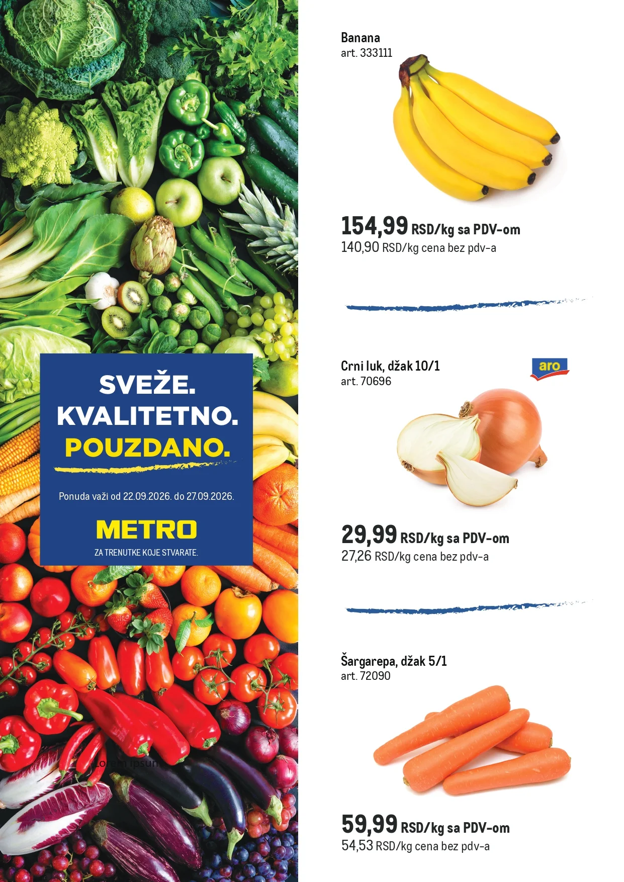 Metro SVEŽA AKCIJA 22-27.9.2026. - str. 1