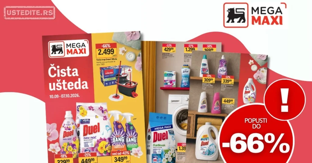 Mega Maxi katalog ČISTA UŠTEDA 10.9-7.10.2026