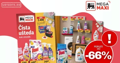 Mega Maxi katalog ČISTA UŠTEDA 10.9-7.10.2026