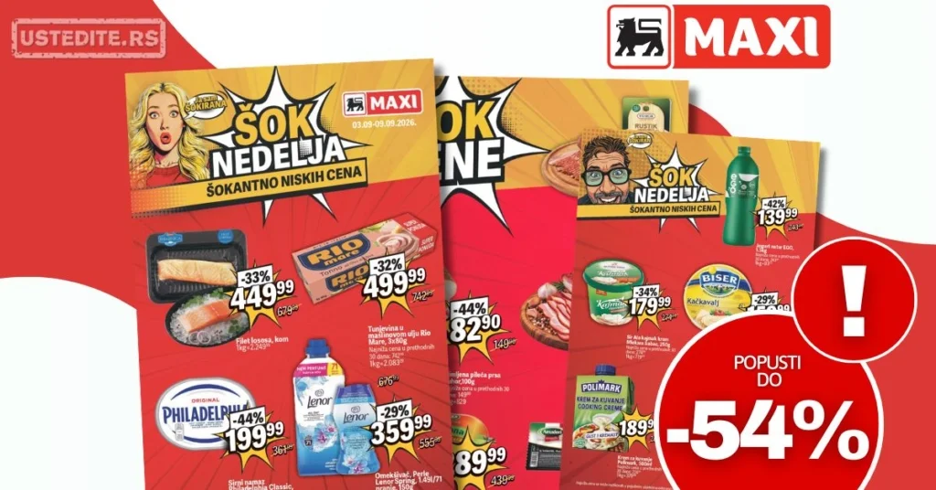 Maxi katalog ŠOK NEDELJA 3-9.9.2026.