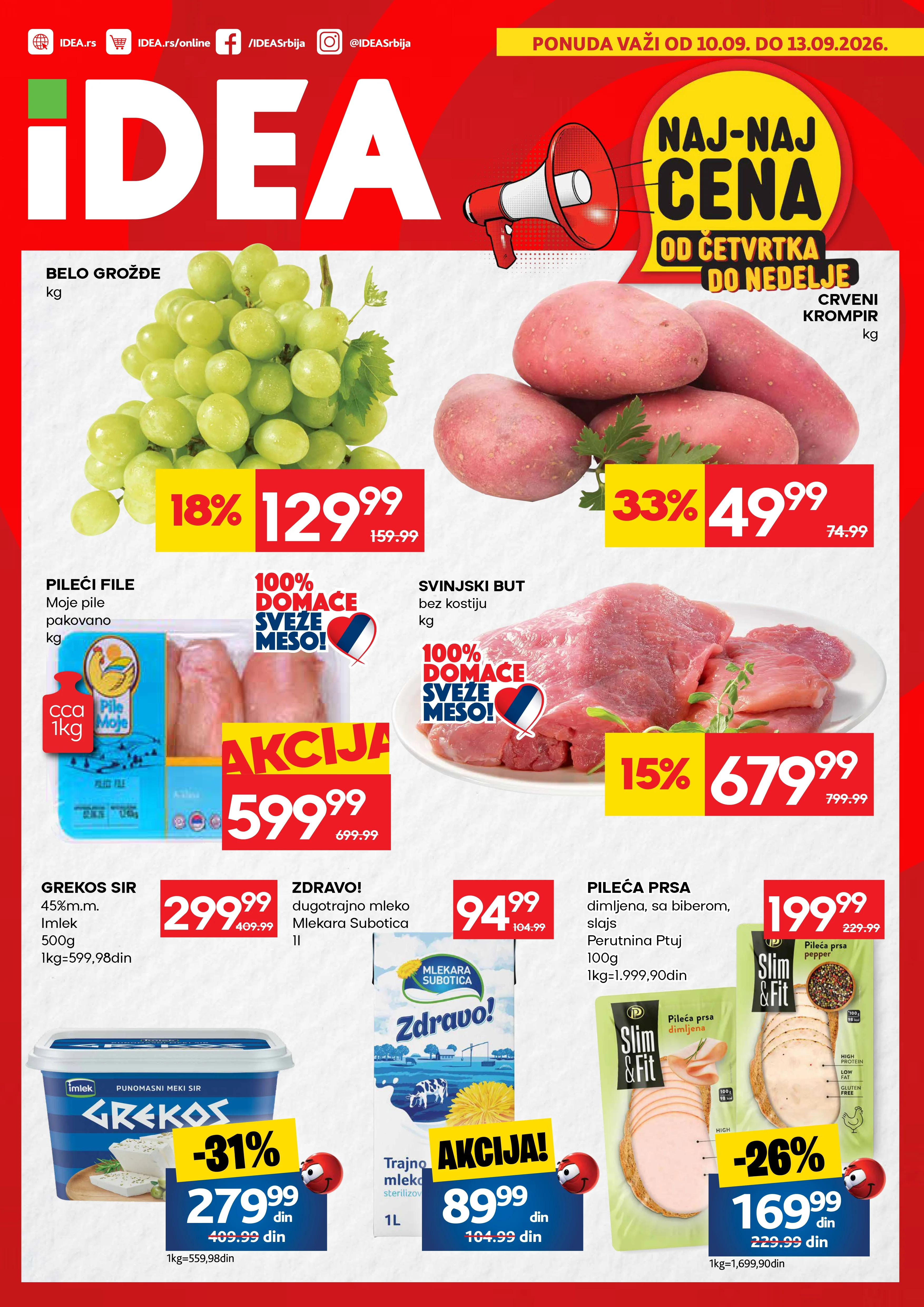 Idea vikend akcija 10-13.9.2026. - str. 1
